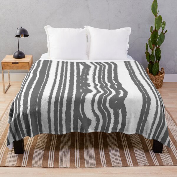 Item preview, Wavy Rhythm – Grey Abstract Brushstroke Stripes designed and sold by Fun In The Sun .