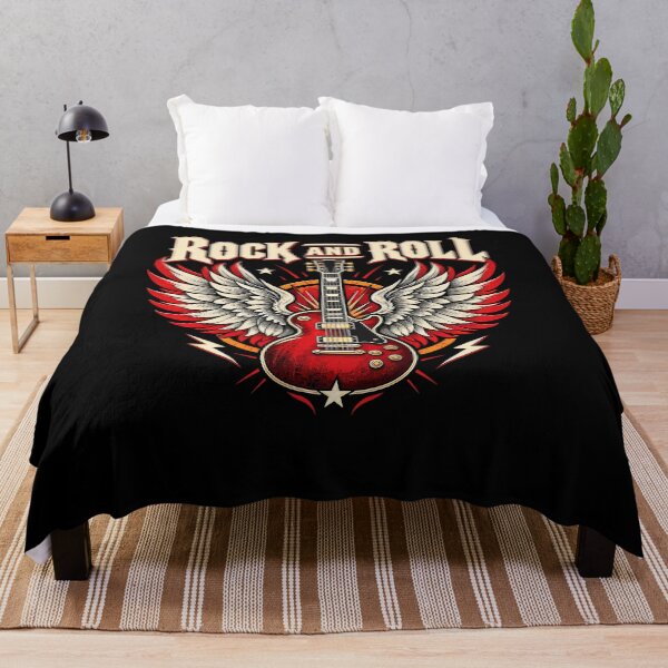 Item preview, Rock And Roll Winged Guitar Vintage Music Design designed and sold by stmpdwrld.