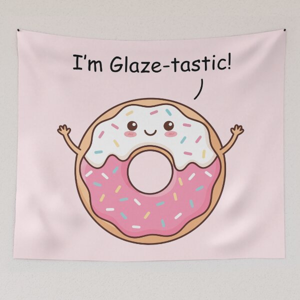 Item preview, Im Glaze Tastic Cute Sprinkled Donut Happy Food Pun designed and sold by Amir Faysal.