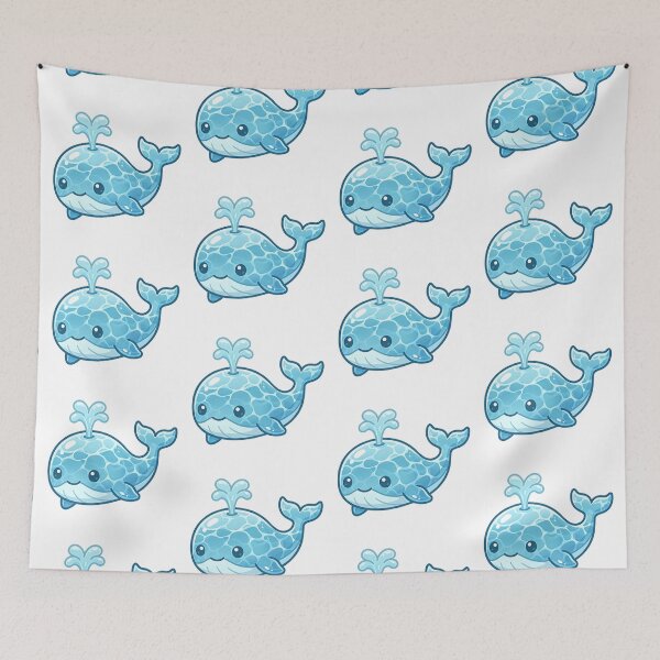 Item preview, Blue water ripple whale  designed and sold by Kimicute.