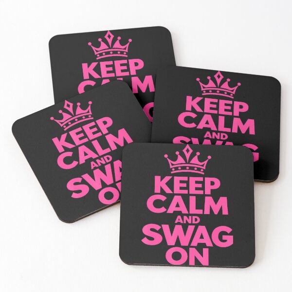 Item preview, Keep Calm And Swag On 2016 Hot Pink Crown Y2K Swag Meme designed and sold by Alzasshop.