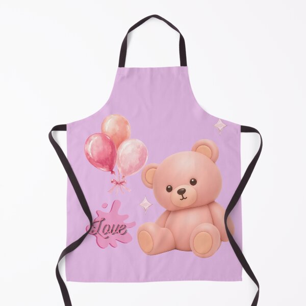 Item preview, Cute Pink Teddy Bear with Balloons and Sparkles Love designed and sold by Shakira & Sahir Press Alliance.
