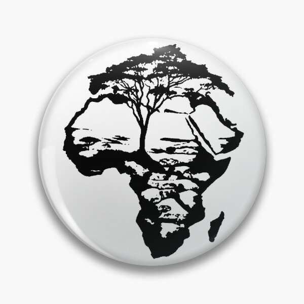 Item preview, Africa; Silhouette; designed and sold by StickerApe.