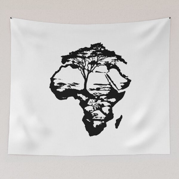 Item preview, Africa; Silhouette; designed and sold by StickerApe.