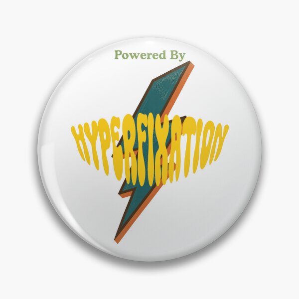 Item preview, Powered By Hyperfixation designed and sold by Neurospicy Retro Vibe.
