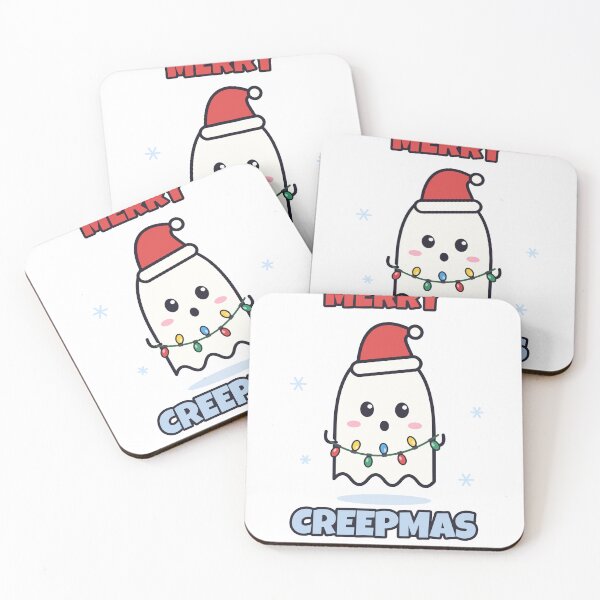 Item preview, Merry Creepmas Cute Ghost Santa Hat Christmas Lights designed and sold by Baptiste66.