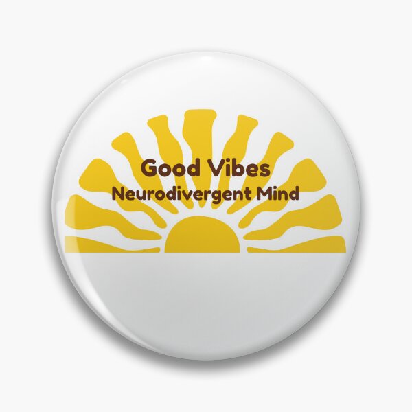 Item preview, Good Vibes-Neurodivergent Mind designed and sold by Neurospicy Retro Vibe.