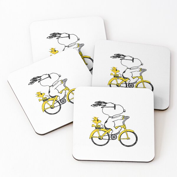 Item preview, Peanuts Snoopy Woodstock Riding Bike designed and sold by VesperaLin12.