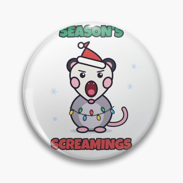 Item preview, Seasons Screamings Funny Opossum Santa Hat Christmas designed and sold by Baptiste66.