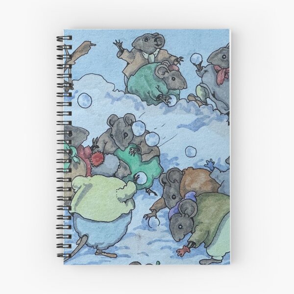 Item preview, Mice Snowball Fight - Astrid  designed and sold by Ian-M-Stevens.