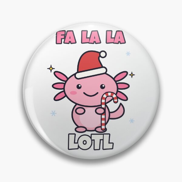 Item preview, Fa La La Lotl Cute Axolotl Santa Hat Candy Cane designed and sold by Baptiste66.