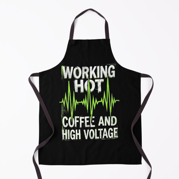Item preview, Working Hot Coffee and High Voltage – Electrician Live Wire Adrenaline Industrial Grunge Art designed and sold by Luminari Creations.