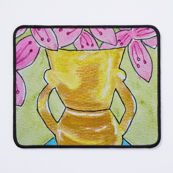 Item preview, Mixed-media retro 1960s Diana vase floral still life art number 03/40 designed and sold by WildLadyWood.
