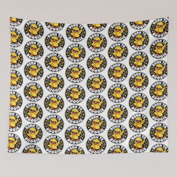Item preview, Dancing Duck Meme, Born To Boogie Groovy Disco Duck Cute Party Duckling designed and sold by graphic-genie.