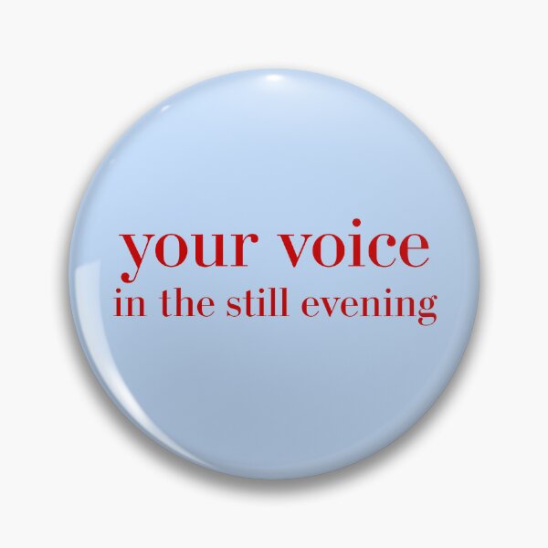 Item preview, (Red) Your Voice in the Still Evening Minimal Typography designed and sold by r-wan-design.