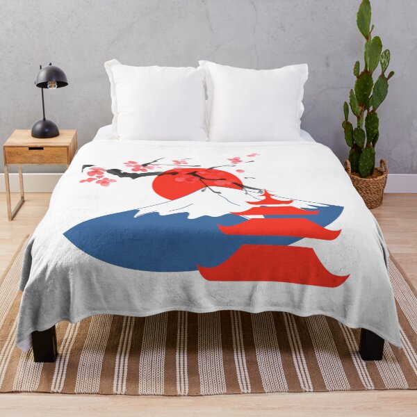 Item preview, Mount Fuji Japanese Pagoda Red Sun designed and sold by Serenity2027.