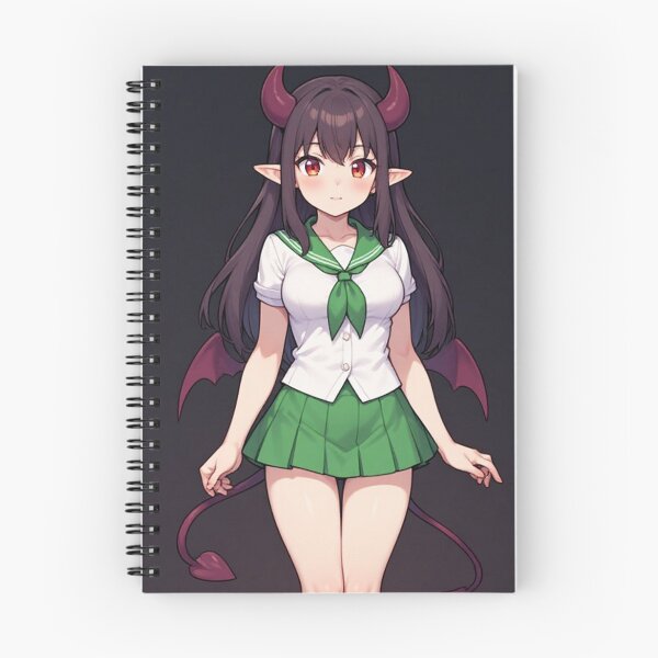 Item preview, Cute anime demon girl - Dark Background designed and sold by ArtsJulian.