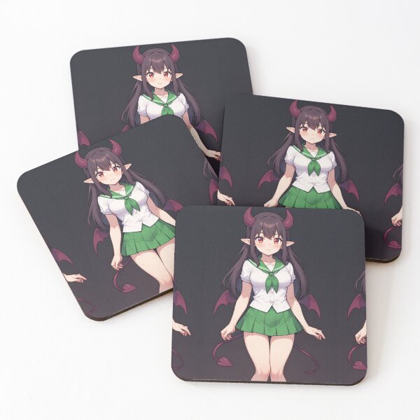 Item preview, Cute anime demon girl - Dark Background designed and sold by ArtsJulian.
