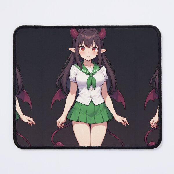 Item preview, Cute anime demon girl - Dark Background designed and sold by ArtsJulian.