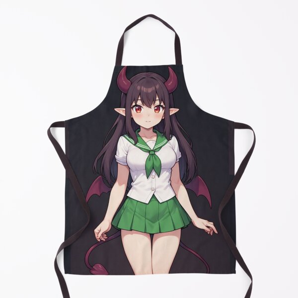 Item preview, Cute anime demon girl - Dark Background designed and sold by ArtsJulian.