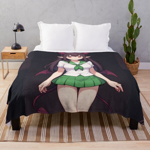 Item preview, Cute anime demon girl - Dark Background designed and sold by ArtsJulian.