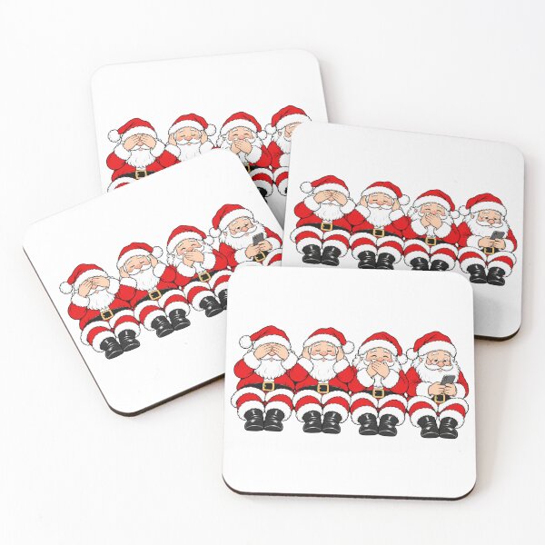 Item preview, Four Funny Santas – See, Hear, Speak & Scroll Christmas Cartoon designed and sold by Fun In The Sun .
