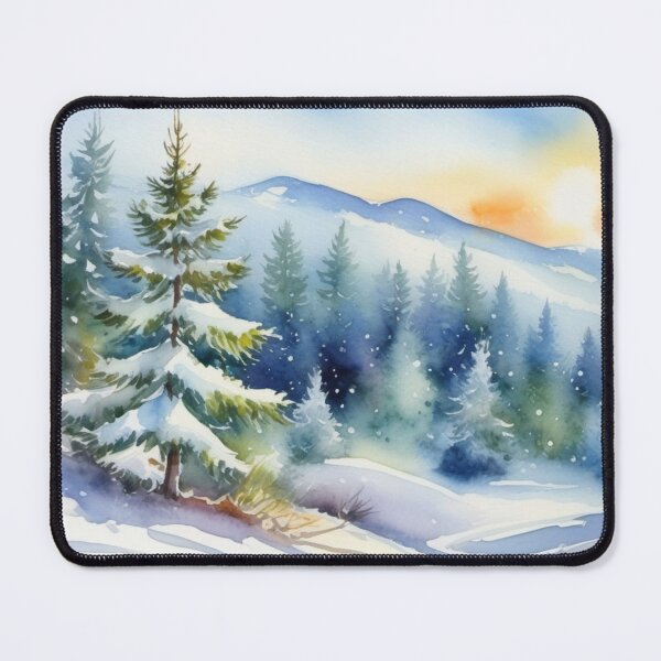 Item preview, Fir forest in winter designed and sold by Kraftbaum.