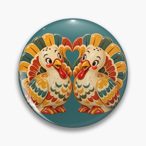 Item preview, Vintage Turkey Salt and Pepper Shakers Retro Kitsch Thanksgiving Design designed and sold by MagicMakerPh.