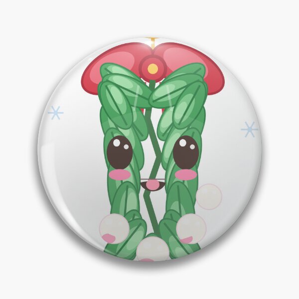 Item preview, Cute Kawaii Mistletoe Character Sticker Christmas Holiday Berry Art designed and sold by PRIME4YOU.