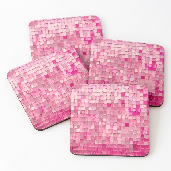 Item preview, Pink Mosaic – Blush & Fuchsia Impasto Abstract designed and sold by Fun In The Sun .