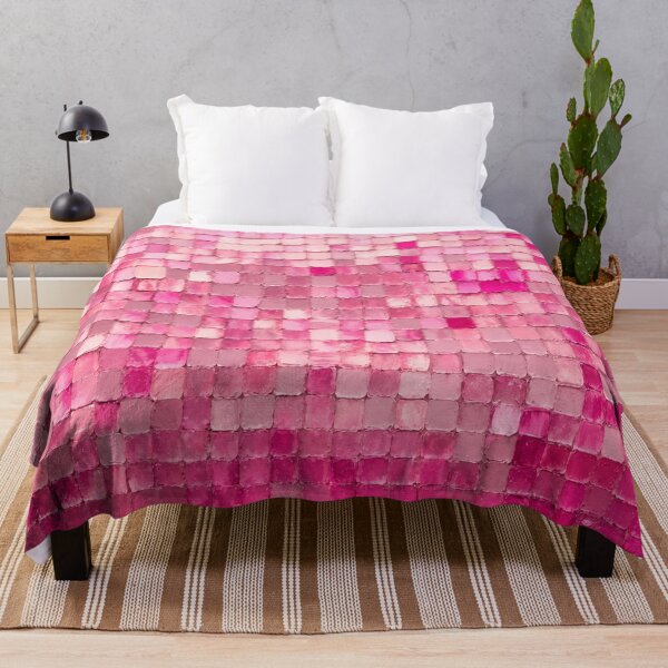 Item preview, Pink Mosaic – Blush & Fuchsia Impasto Abstract designed and sold by Fun In The Sun .