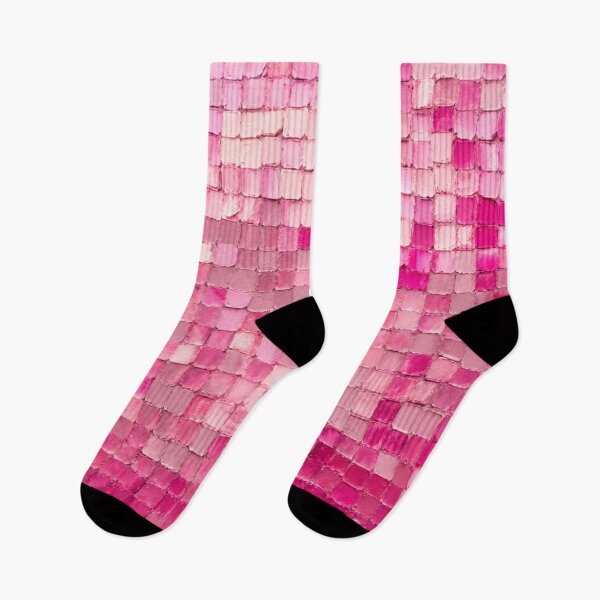 Item preview, Pink Mosaic – Blush & Fuchsia Impasto Abstract designed and sold by Fun In The Sun .