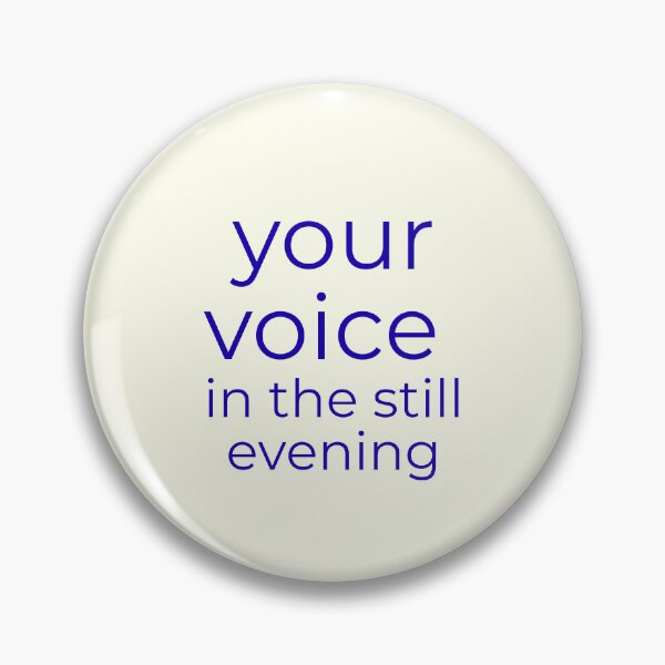 Item preview, (Navy) Your Voice in the Still Evening Minimal Typography designed and sold by r-wan-design.