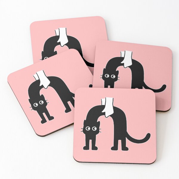 Item preview, Funny Black Cat Refusing to Be Picked Up Drawing designed and sold by magdalenanegra.