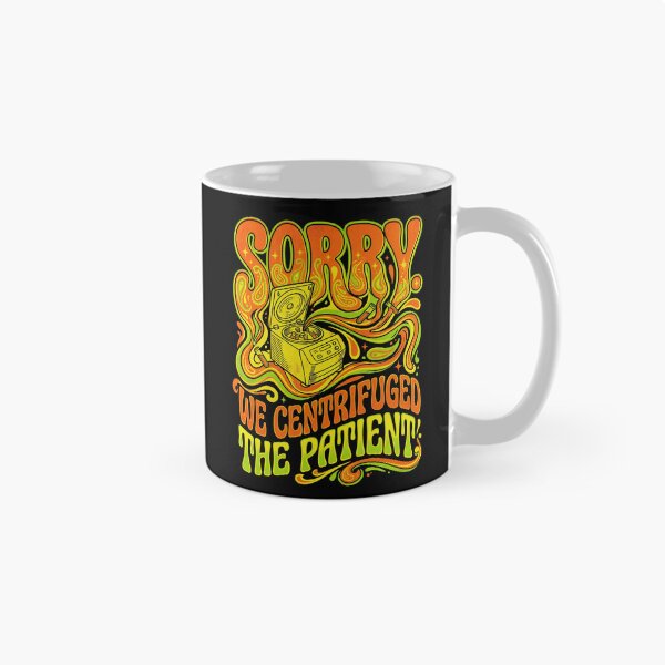 Item preview, Sorry We Centrifuged the Patient – Lab Tech Absurdist Humor Centrifuge Psychedelic Retro Art designed and sold by Luminari Creations.
