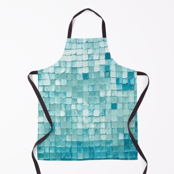 Item preview, Aqua Mosaic – Pastel Turquoise & Teal Impasto Abstract designed and sold by Fun In The Sun .