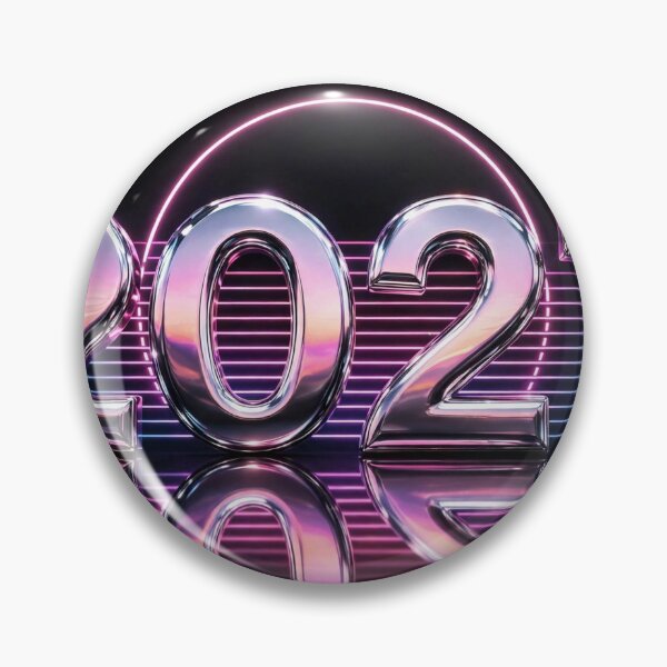 Item preview, Hello 2027 — Retro Chrome New Year designed and sold by Neshmi.