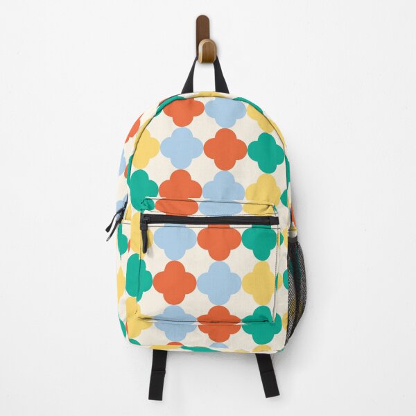 Item preview, Mid Century Modern Clover Seamless Pattern – Retro Colorful Quatrefoil Geometric designed and sold by BobaBunny76.
