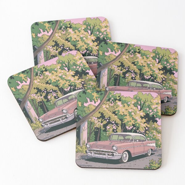 Item preview, 1957 Chevrolet Bel Air Retro Anime Aesthetic Classic American Car Art designed and sold by Motorline44.