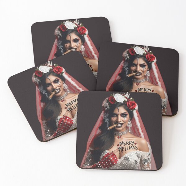 Item preview, Merry Hellmas Gothic Bride Cigar Girl designed and sold by Voodoo Store Paranormal Collections.