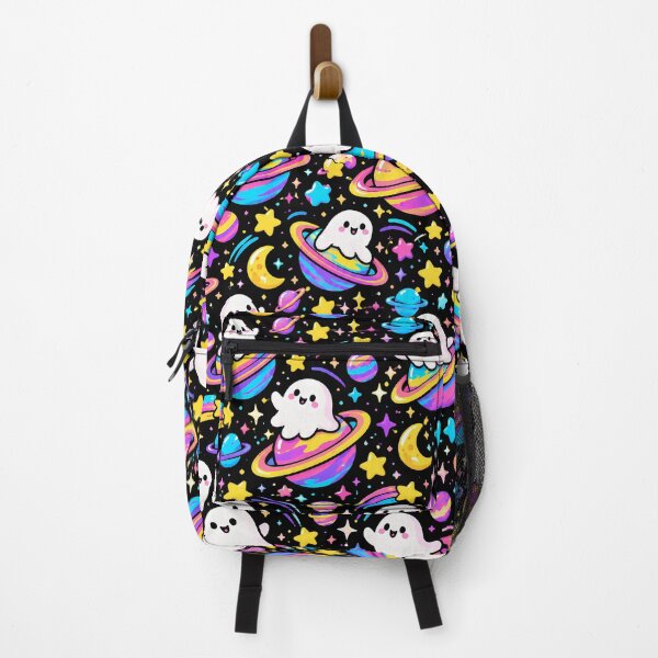 Item preview, Cute Ghost Riding Colorful Ringed Planet designed and sold by Thai Vibe Studio.