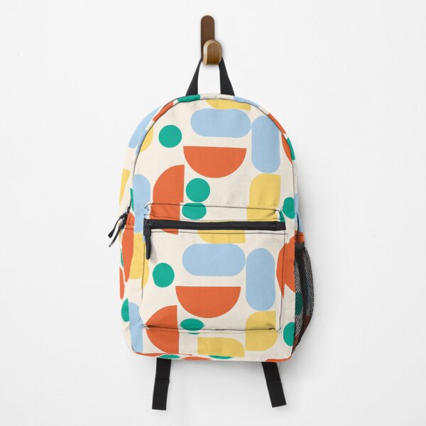 Item preview, Mid Century Modern Abstract Geometric Seamless Pattern – Retro Shapes and Dots designed and sold by BobaBunny76.