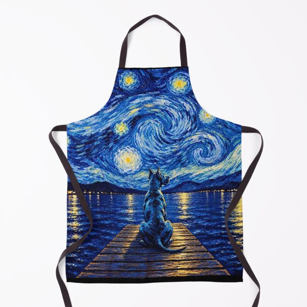 Item preview, Funny Great Dane Starry Night Painting Bridge Star Mom Dad Kids designed and sold by FurryHavenPH.