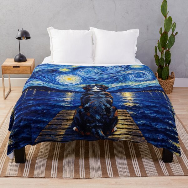 Item preview, Funny Greater Swiss Mountain Starry Night Painting Bridge Star Mom Dad Kids designed and sold by FurryHavenPH.