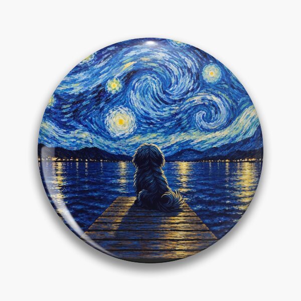 Item preview, Funny Havanese Starry Night Painting Bridge Star Mom Dad Kids designed and sold by FurryHavenPH.