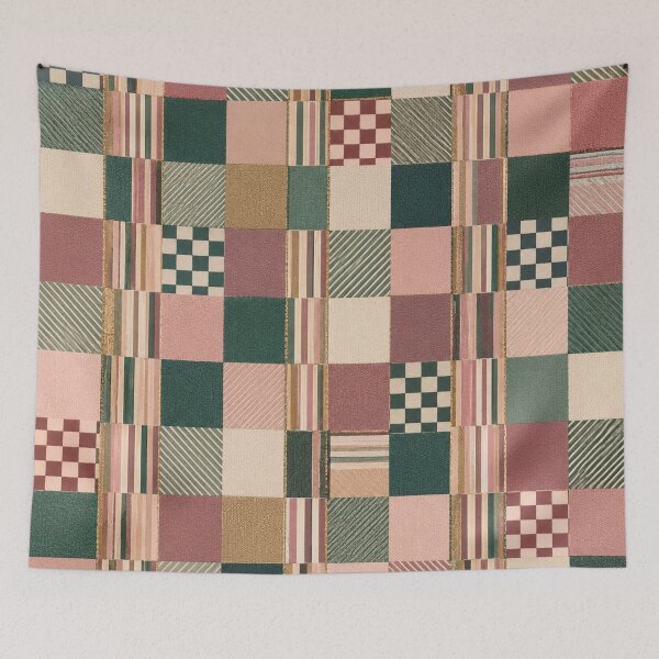 Item preview, Vintage Christmas Plaid Pattern designed and sold by Dream Bloom Gallery.