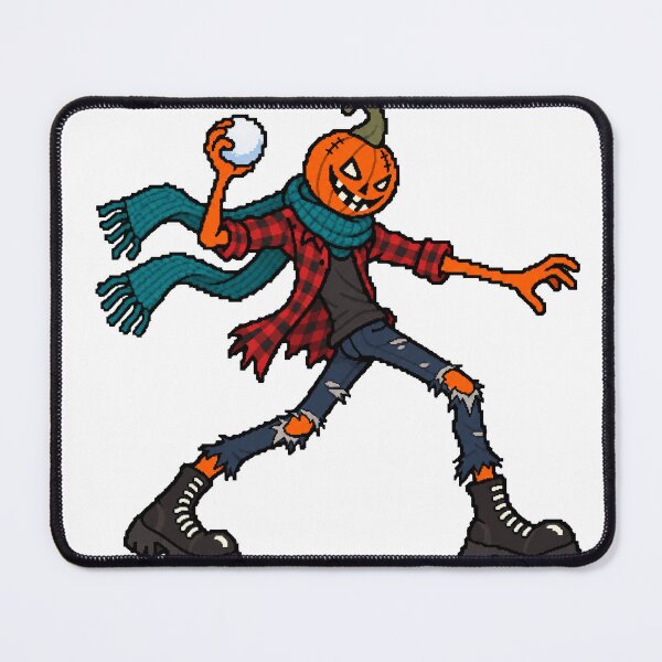 Item preview, Pumpkin Head Snowball Fight – Spooky Winter Fun designed and sold by RunningPixelCup.