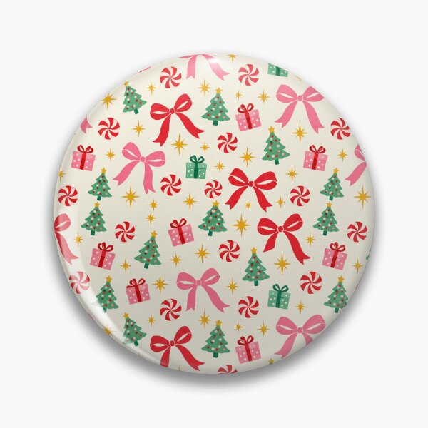 Item preview, Retro Christmas Bows and Trees Pattern designed and sold by Luvahawb.