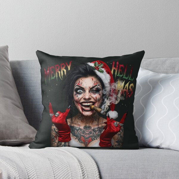 Item preview, Merry Hellmas Crazy Smoking Santa Girl designed and sold by Voodoo Store Paranormal Collections.
