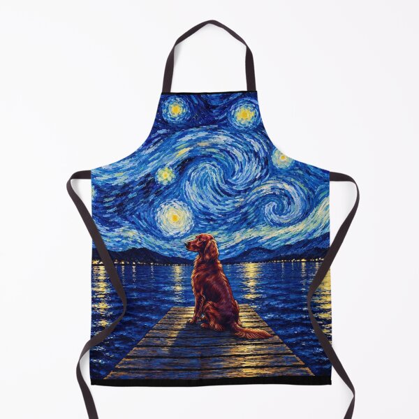 Item preview, Funny Irish Setter Starry Night Painting Bridge Star Mom Dad Kids designed and sold by FurryHavenPH.
